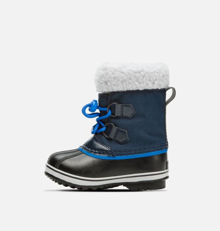 Kids Snow Boots Navy/Blue - Sorel Childrens Yoot Pac™ Nylon - 190528-CVQ